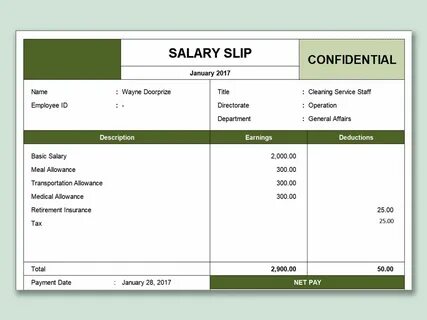 Pay salary