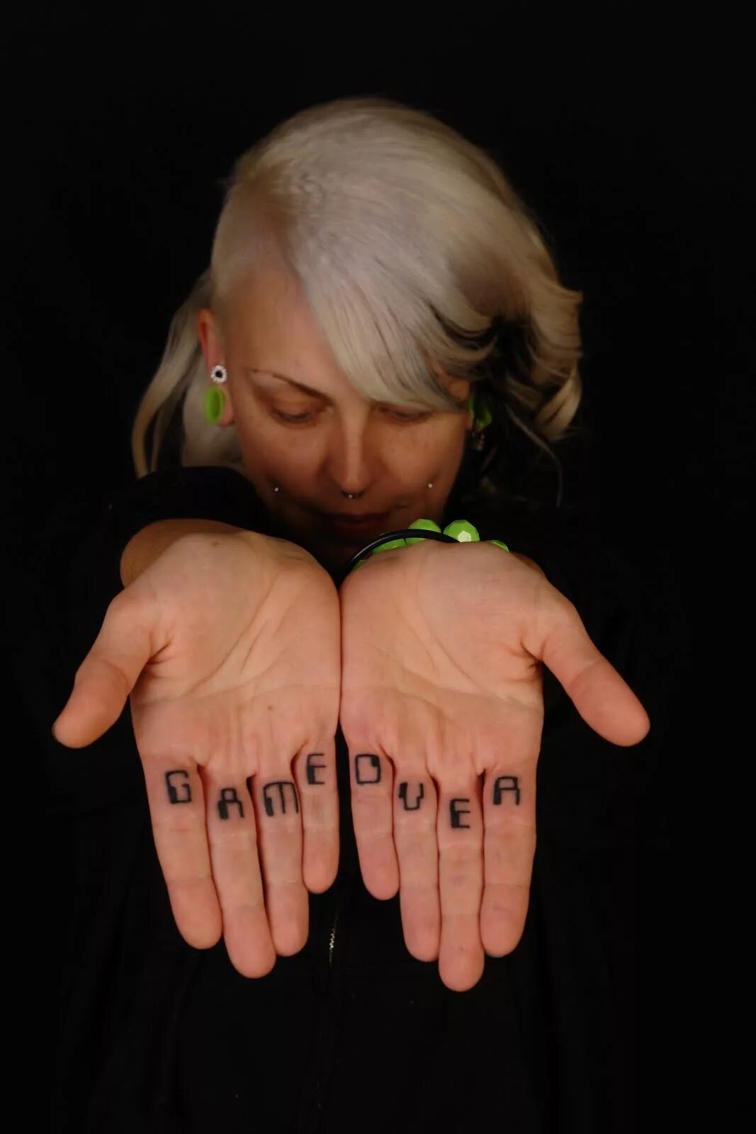 Over finger