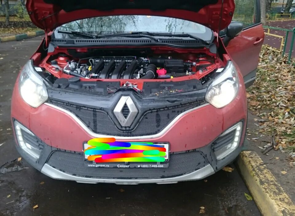 Как снять бампер каптур Установка сеточки в решетку радиатора Renault Duster (1G), 2 л, 2016 года тюни
