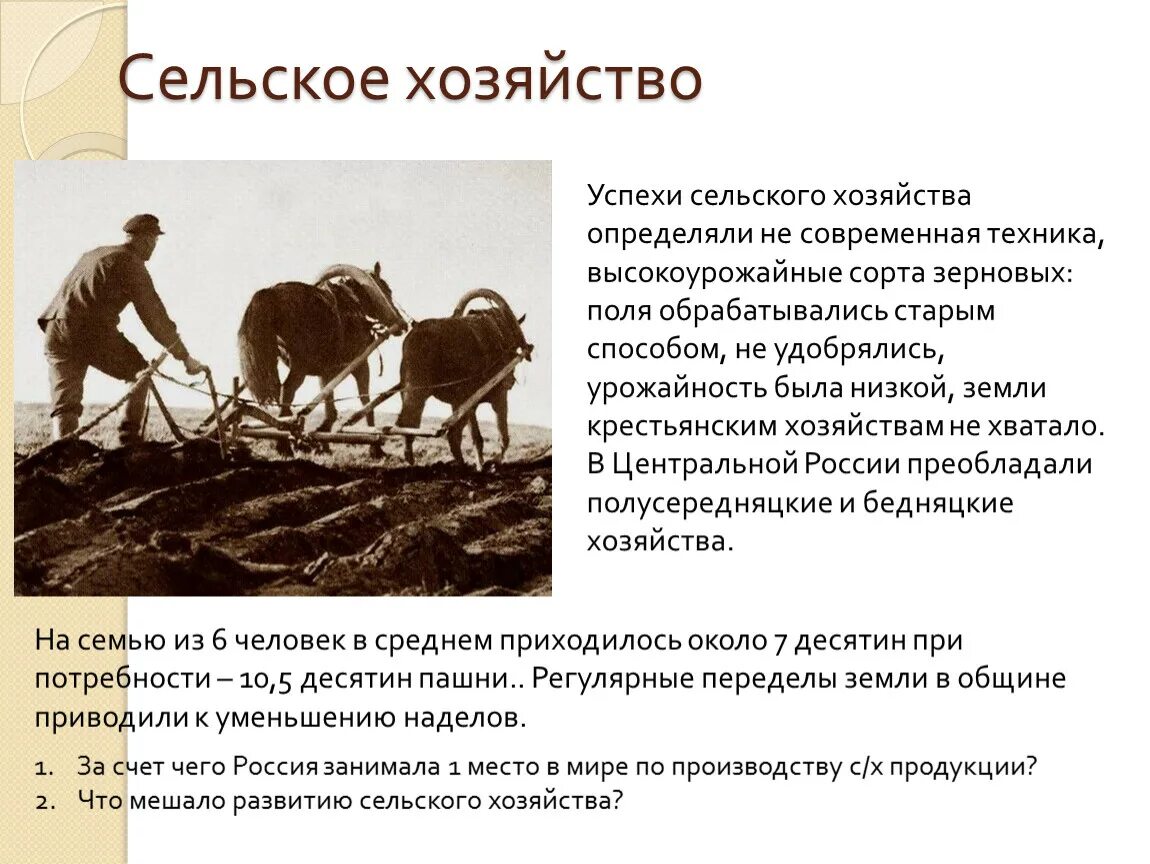 Крестьяне получили землю в полную собственность. Сельское хозяйство. Сельское хозяйство крестьян. Развитие сельского хозяйства. История развития сельского хозяйства.