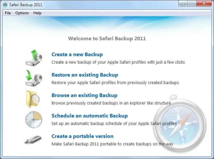 Live back up. Safari profiles. как создать автономный профиль в windows live.