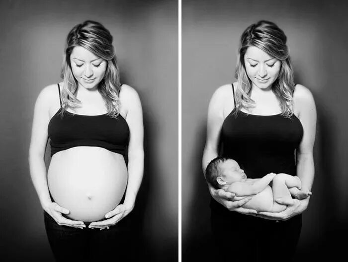До и после беременности фото