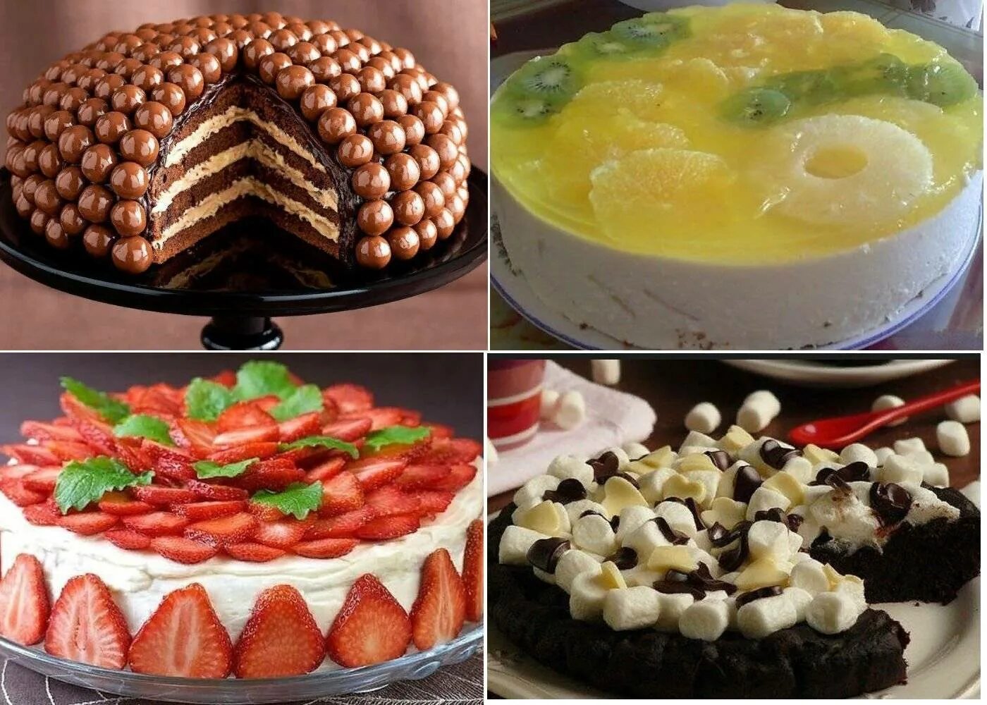 Торты без выпечки с пошаговым фото. Клубничное суфле для торта. Торт с коржами и фруктами без выпечки. Торт из коржей без выпечки. Торты без выпечки с пошаговым фото.