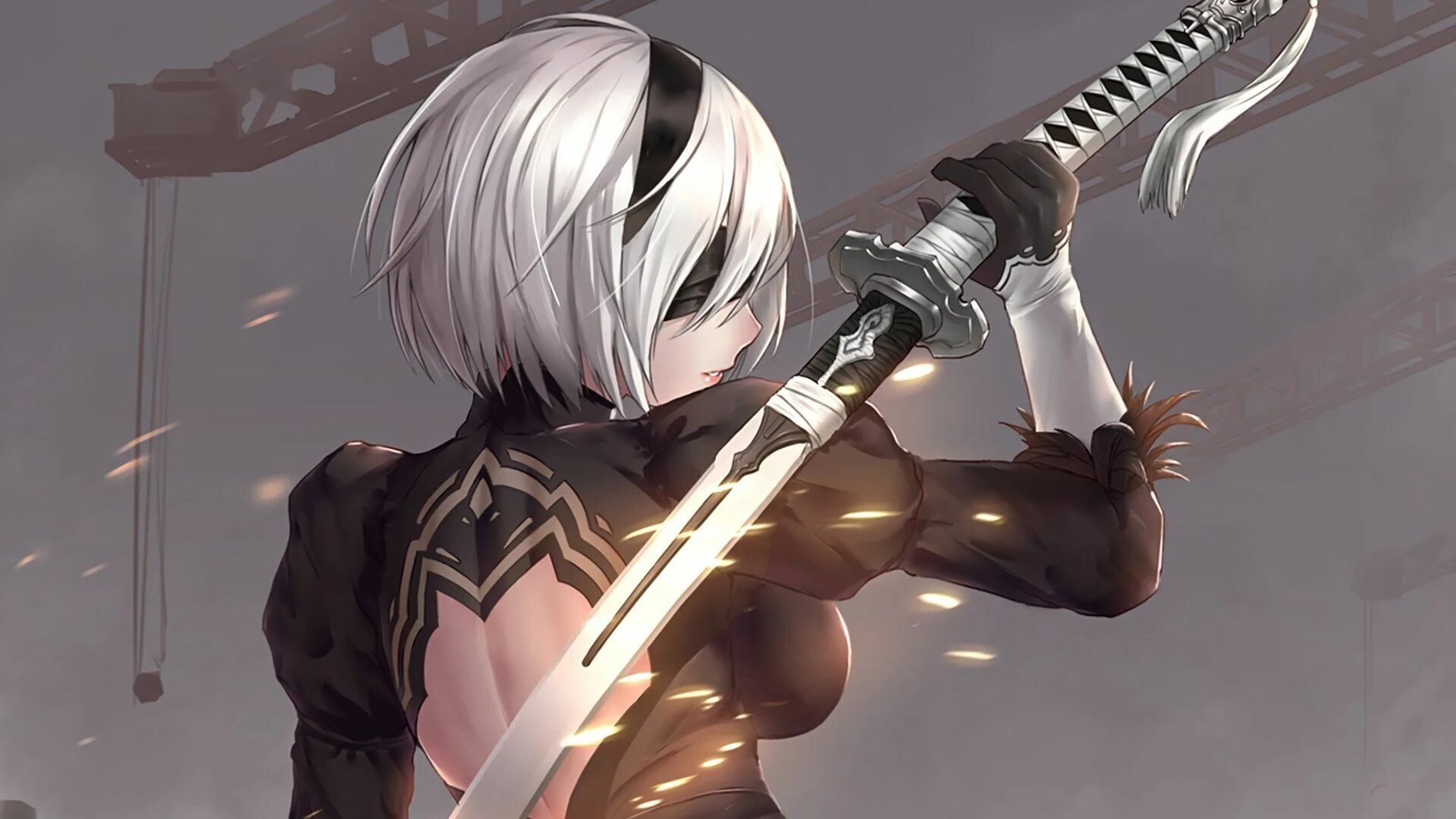 2b 2 18. Ниер автомата 2b. NIER b2 с автоматом. NIER Automata катана 2b. Ниер автомата 2b 18.