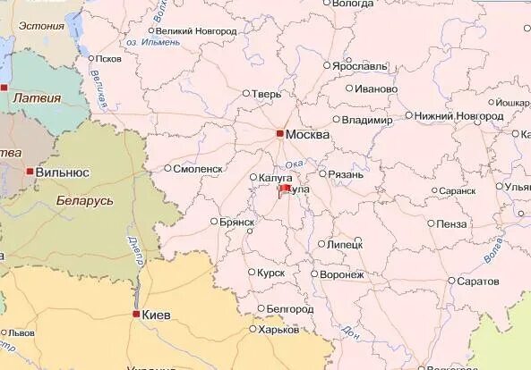 Где находится тульская