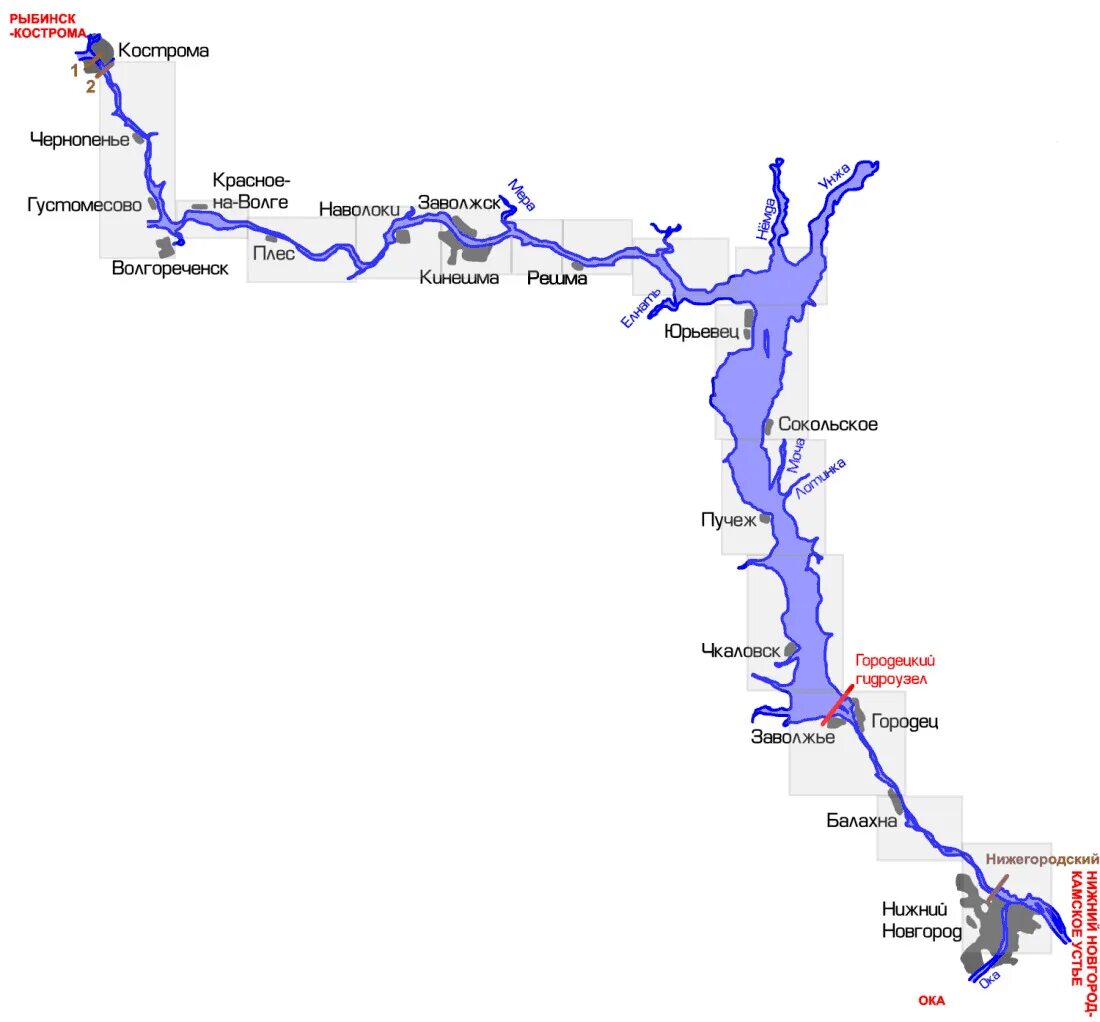 Рыбинская нижний новгород. Карта реки Волга с городами. Схема реки Волга. Река Волга на карте от истока до устья. Река Волга протяженность на карте.