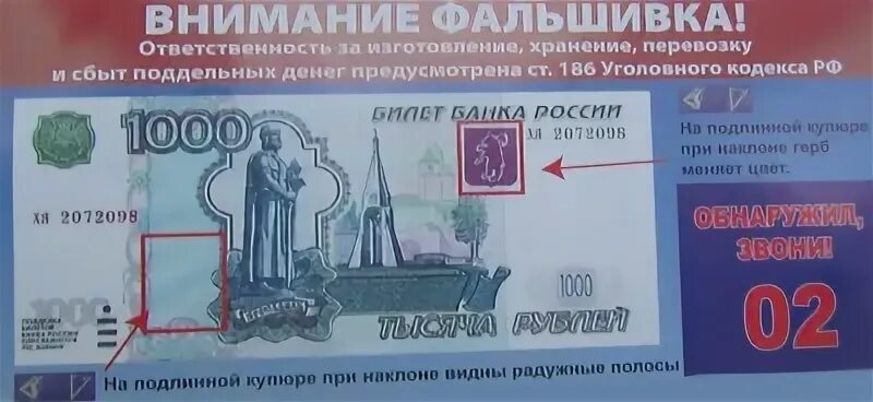 Постановление о сбыте поддельных денег