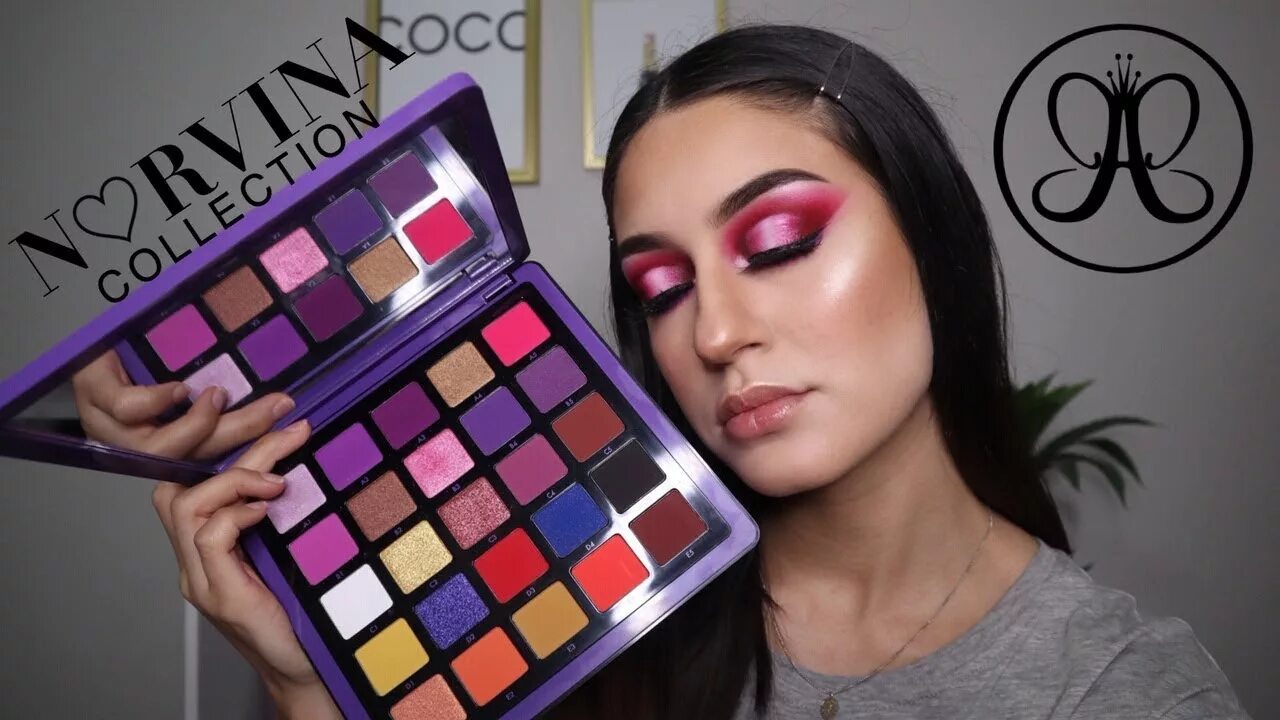 Покажи палетку. Норвина. Палетка теней ABH Norvina collection. Anastasia Beverly Hills Norvina collection. Палетка теней ABH Norvina Vol 1.