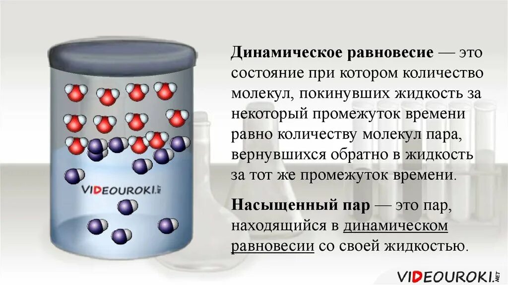 Динамическое равновесие со своей жидкостью