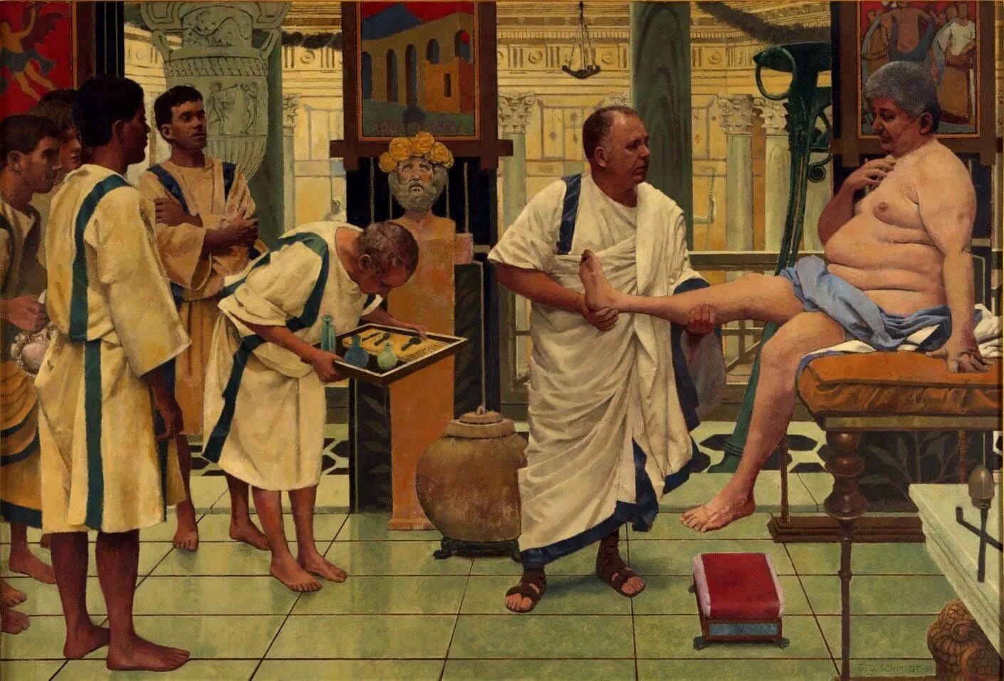 Греческое наказание. Римский триклиний. Античная медицина.