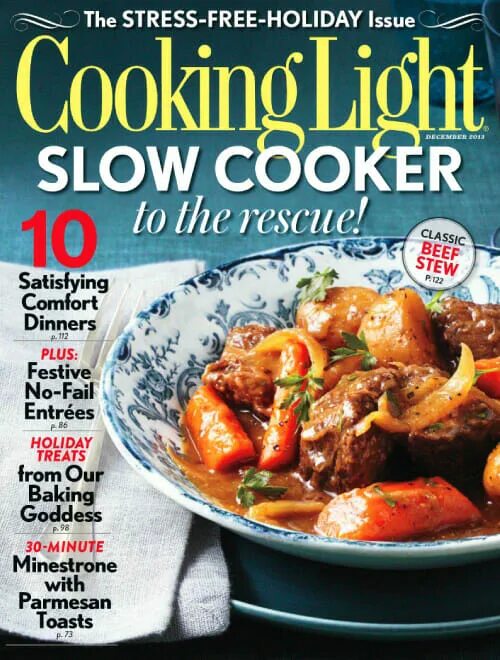 Cooking Light Magazine 2021. English Magazine Cooking Holidays.