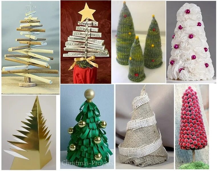 новогодняя елка из картона.