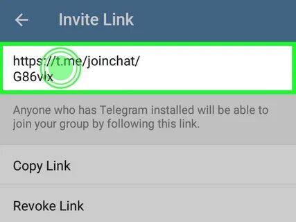 Telegram invite link