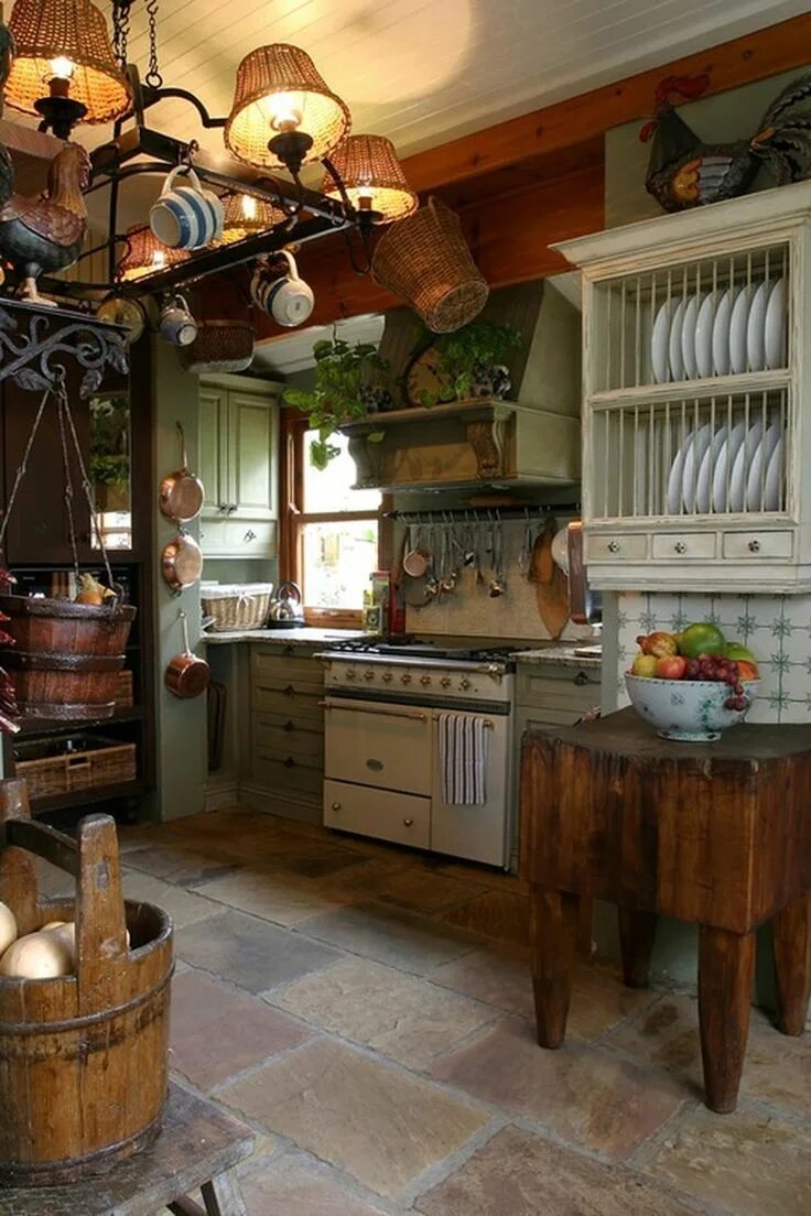 Pin by Kathy Leui on Country Kitchen & Dining Homey kitchen, Interior design kit