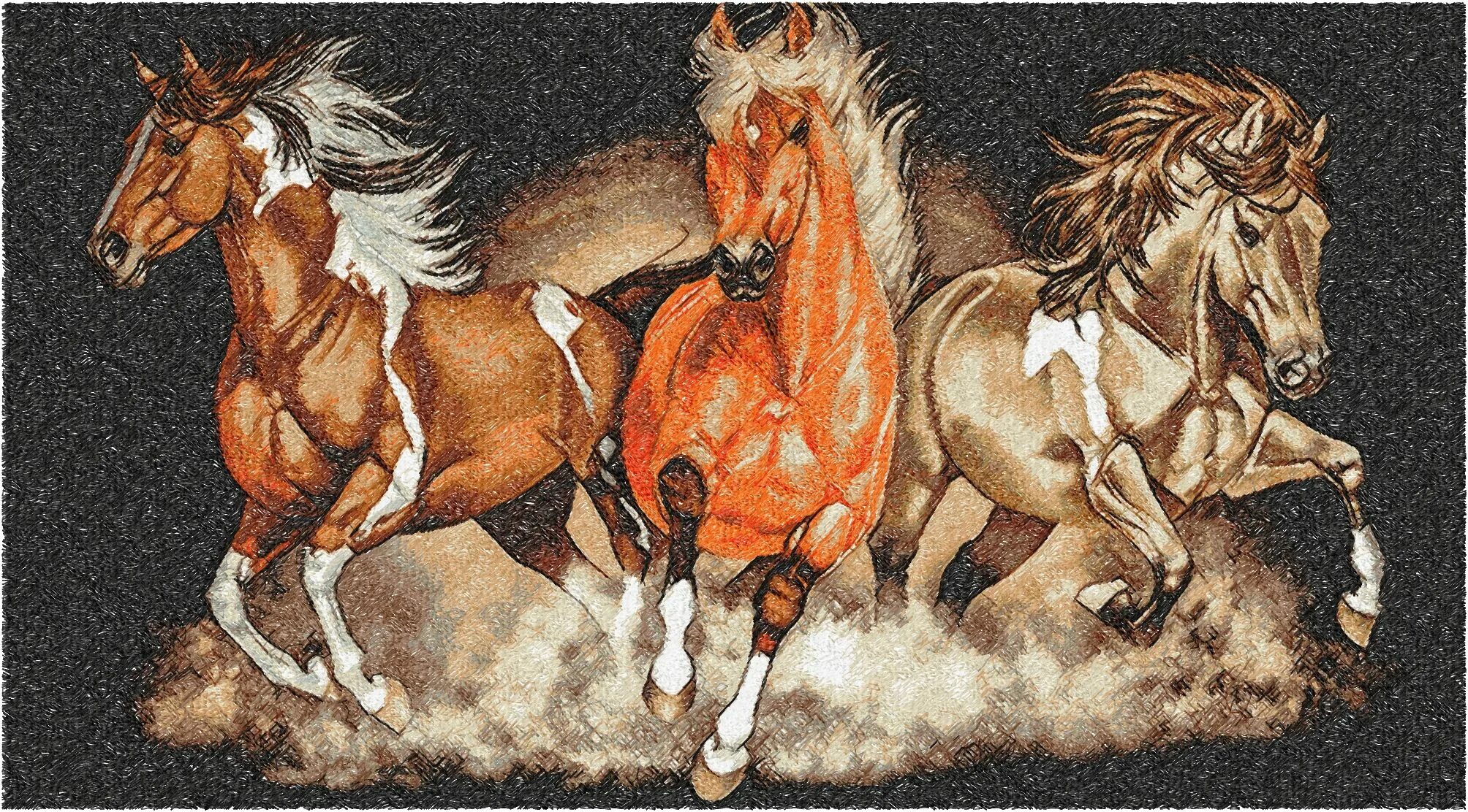Тройка лошадей пробежала. Тройка лошадей. Картина конь. Тройка иллюстрация. Три лошади.