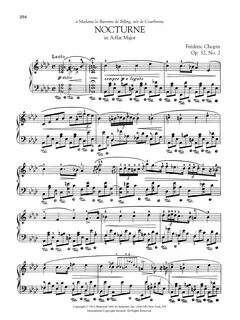32, No. 2 sheet music for Piano Solo by Frédéric Chopin from Sheet Music Di...