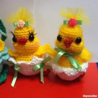 Цыпленок крючком на пасху