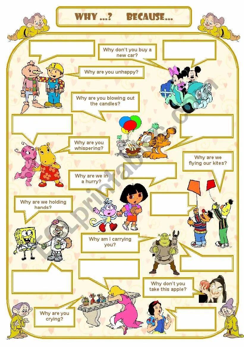 Why did the computer squeak because. Why because worksheets. because worksheets. why because for kids. why because worksheets for kids.