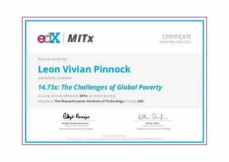 Verified certificate