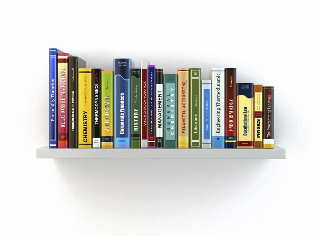 There is a book on the shelf