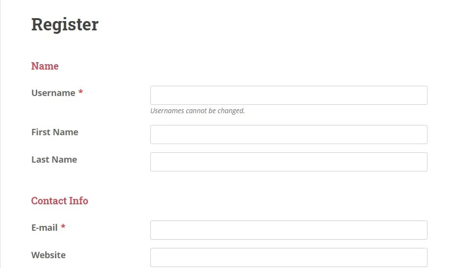 Registration form for frontend. WORDPRESS Registration form Hooks picture. WORDPRESS Registration Hooks picture.