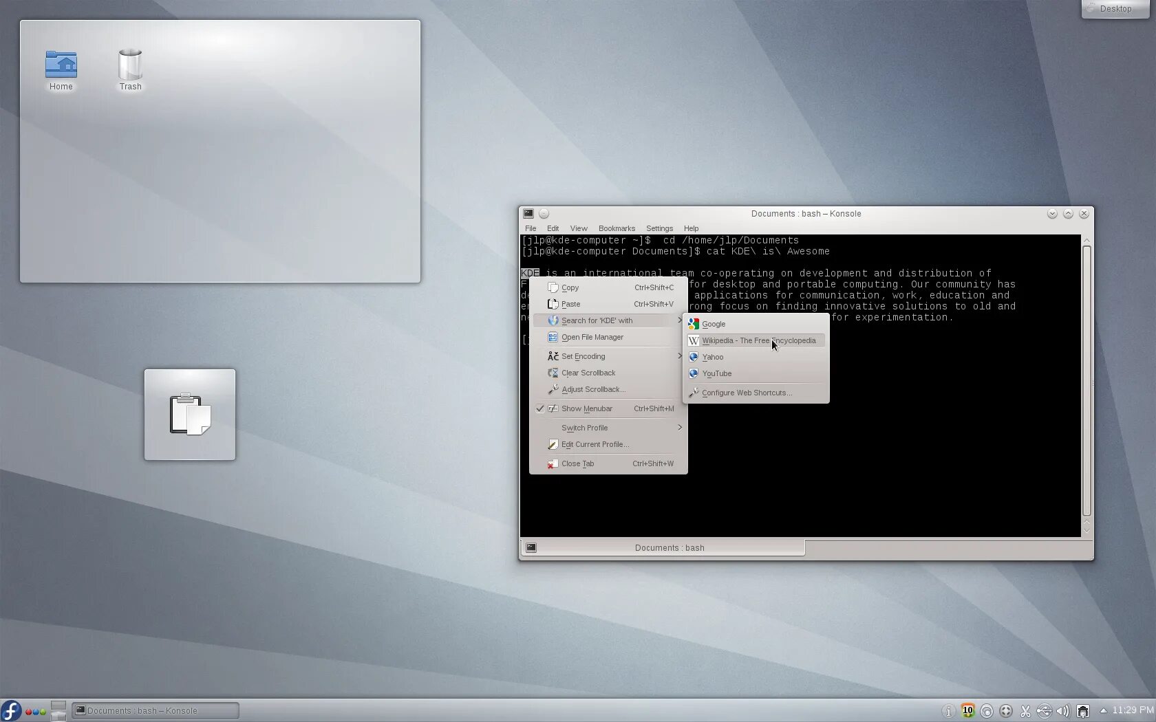 Linux kde konsole. Kde разработка. Контекстное меню desktop. Kde Plasma контекстное меню.