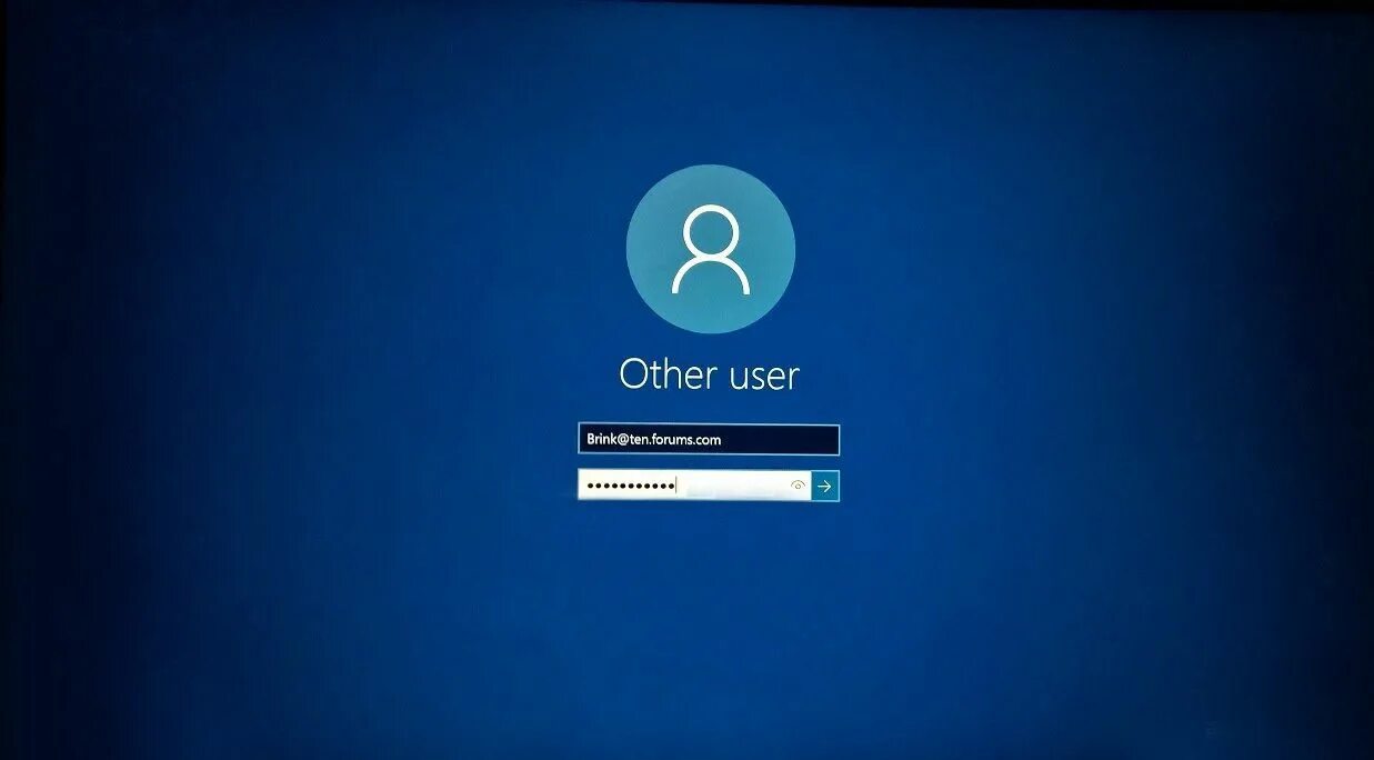 Что входит в виндовс 10 про. Другой пользователь Windows 10. Окно авторизации. Окно входа в систему. Ru users sign in