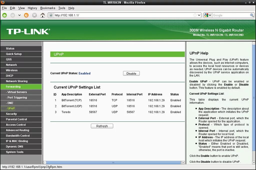 Settings list. UPNP что это в роутере TP-link. Роутер TP link поддержкой UPNP. UPNP что это в роутере. Port Forwarding на роутере TP-link.