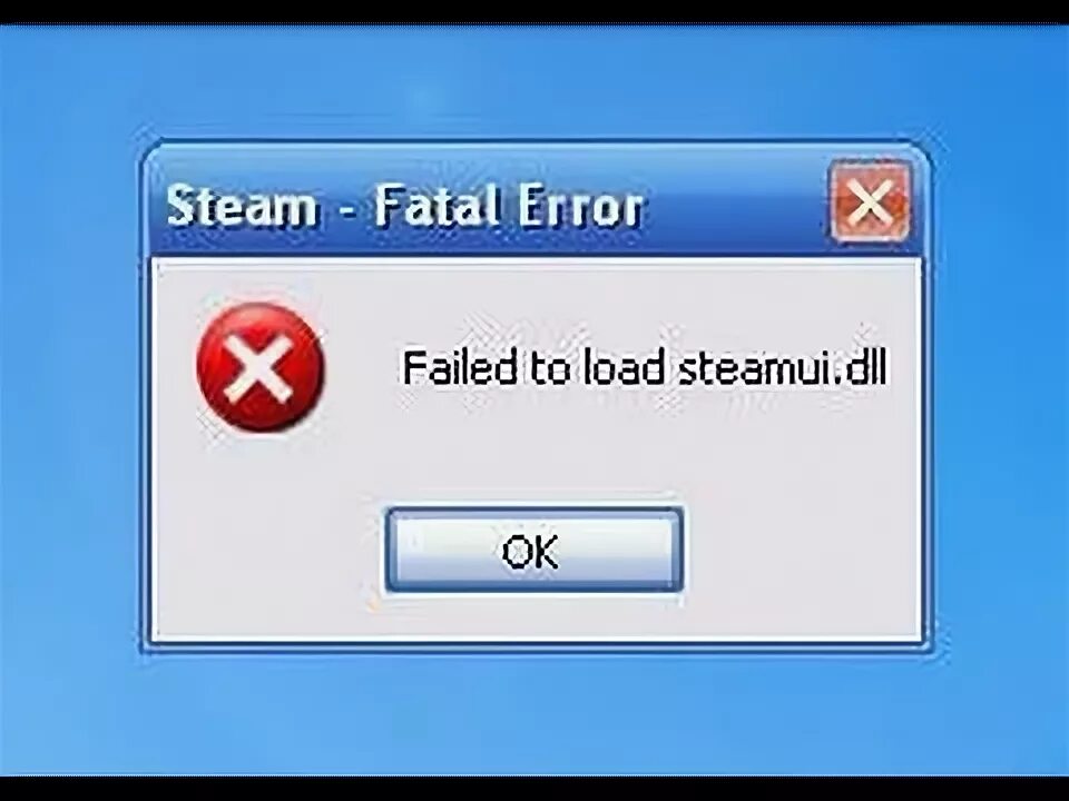 Failed to load. Failed to load steamui.dll. Steam failed to load steamui.dll. Experiences failed to load.