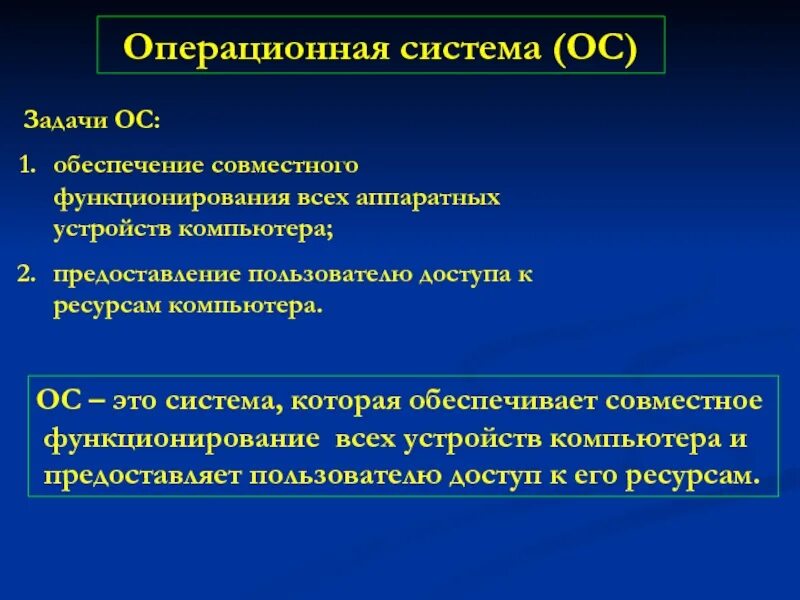 Главные задачи операционной системы. В чём состоит задача операционной системы. Основные задачи ОС. Типы задач в операционных системах.