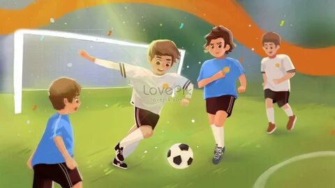 Описание картины дети играют в футбол