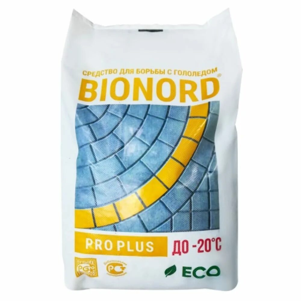 Реагент бионорд. Противогололедный реагент BIONORD Pro Plus 23. Противогололедный реагент Бионорд (BIONORD) универсал, 23 кг. Антигололед "Бионорд про плюс", 23кг. BIONORD Pro Plus -20 23 кг мешок.