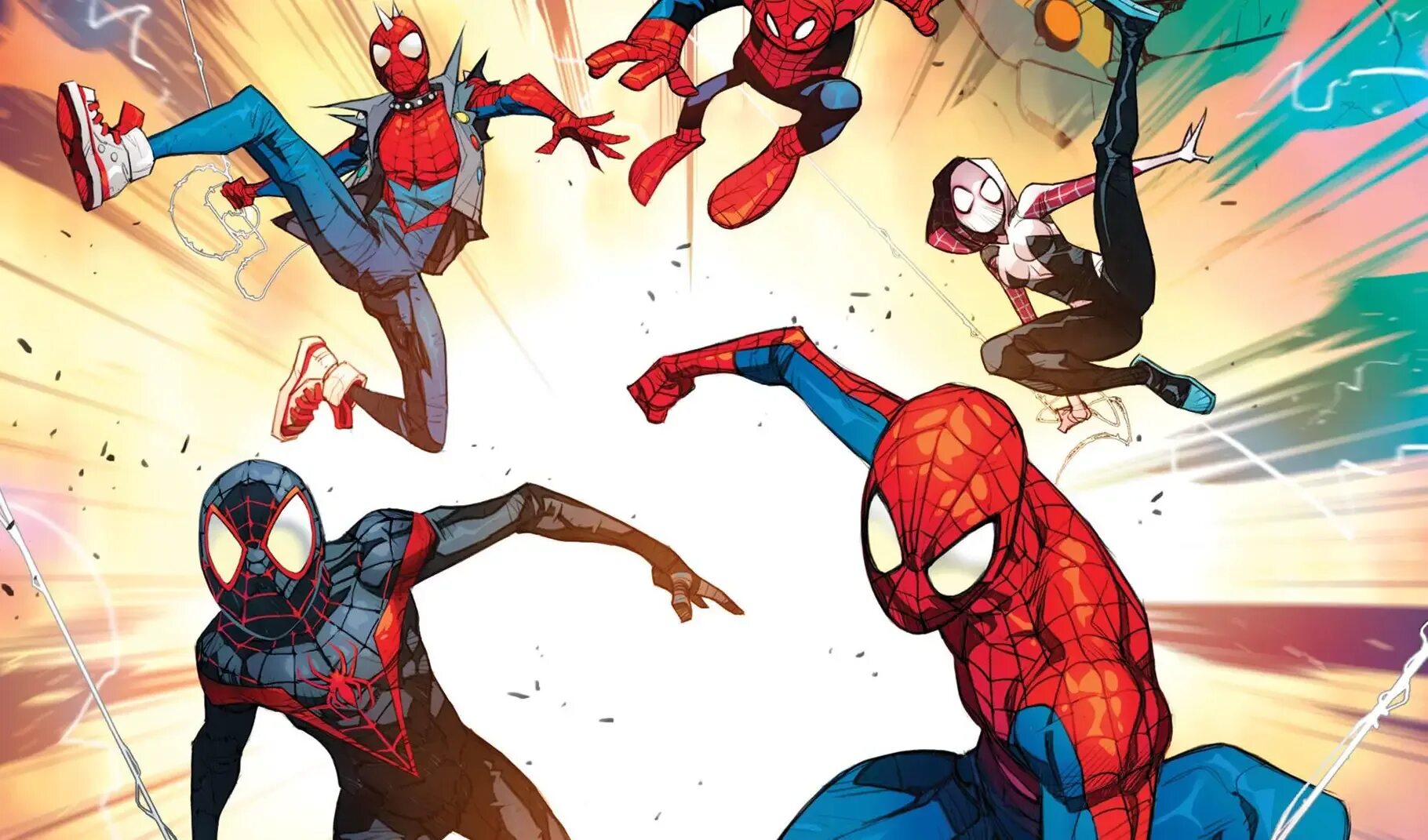 Том 3. Человек-паук через вселенные гвен и майлз. Человек паук марис марализ. Спайдер вёрс комикс. Майлз моралес человек паук через вселенную и гвен.