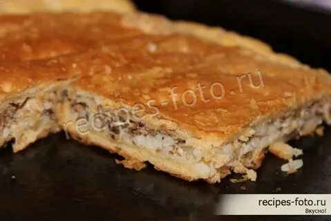 Пирог с сайрой тесто рецепт