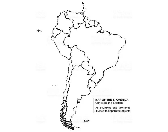 Латинская америка контурная карта 10 11. Контурная карта Южной Америки. Пустая карта Южной Америки для заполнения. Карта Южной Америки черно белая. Карта Южной Америки контур.