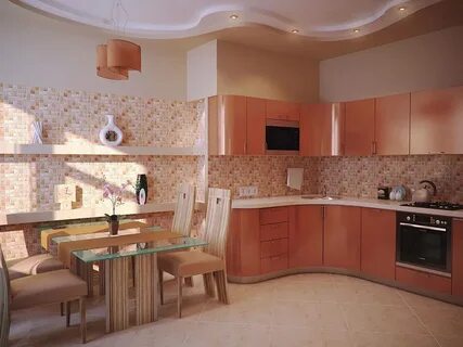Кухня персик
