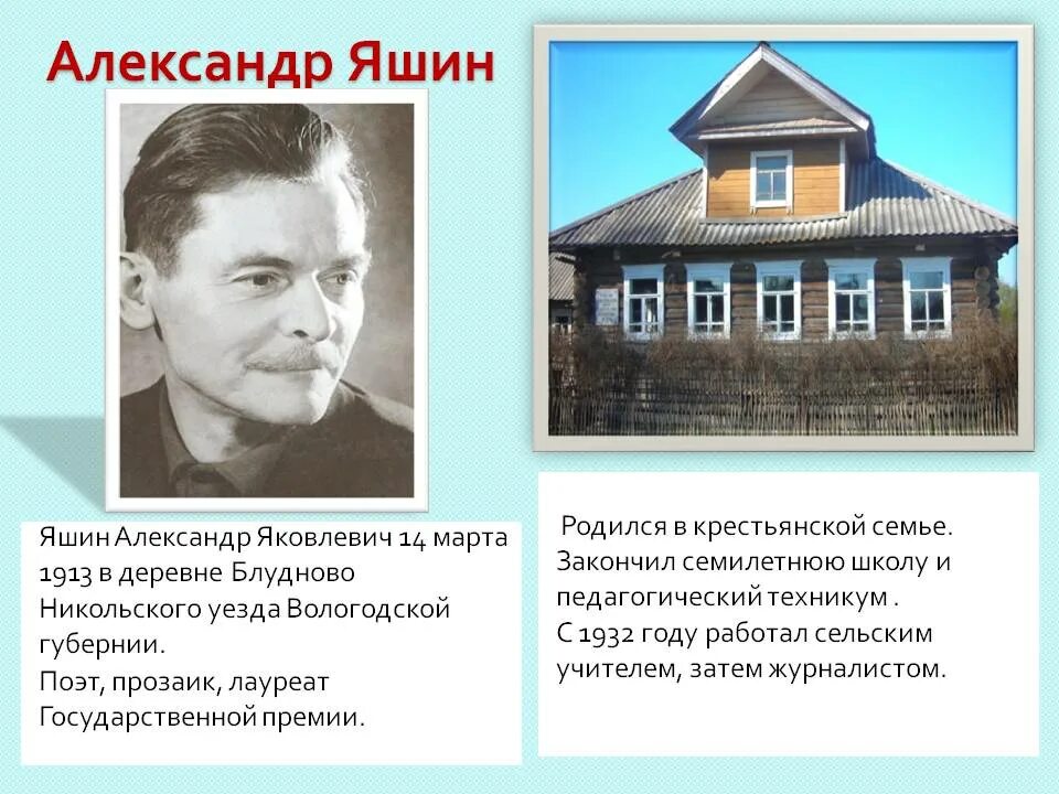 Край где родилась и живу. Яшин Вологодский поэт. Яшин Александр Яковлевич семья. Творчество Александра Яшина. Александр Яшин презентация.