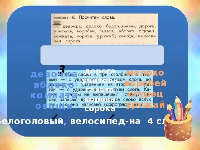 Урожай на слоги. Урожай урожаи по слогам. Молоко ударение. Яблоко разделить на слоги. Огурец воробей