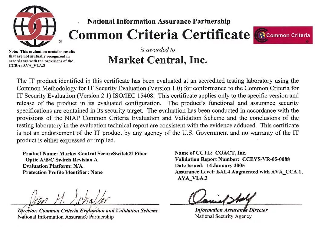 Validate certificate. Common Criteria Certificate. Common Criteria Certificate Linux.