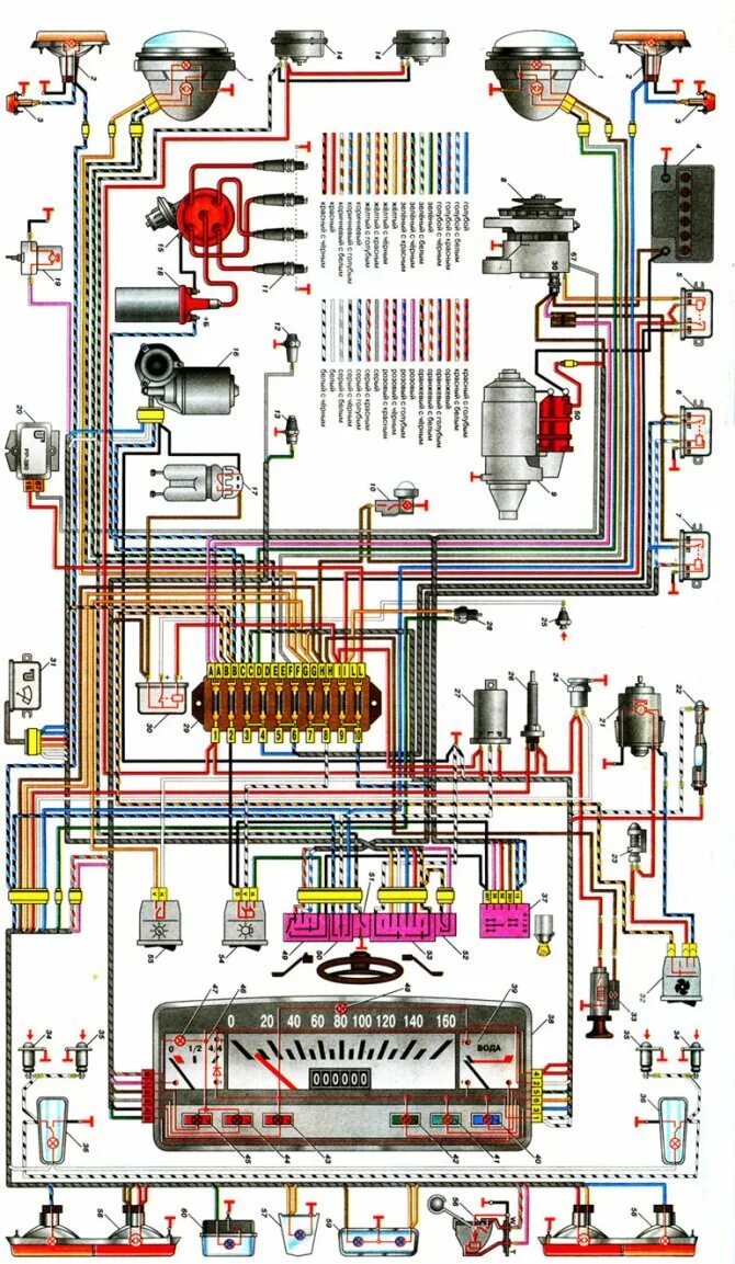 Электропроводка ВАЗ 2101. Электросхема ВАЗ 2101. Схема электрооборудования ВАЗ 2101. ВАЗ 2101 elektrosxema. Проводка жигулей