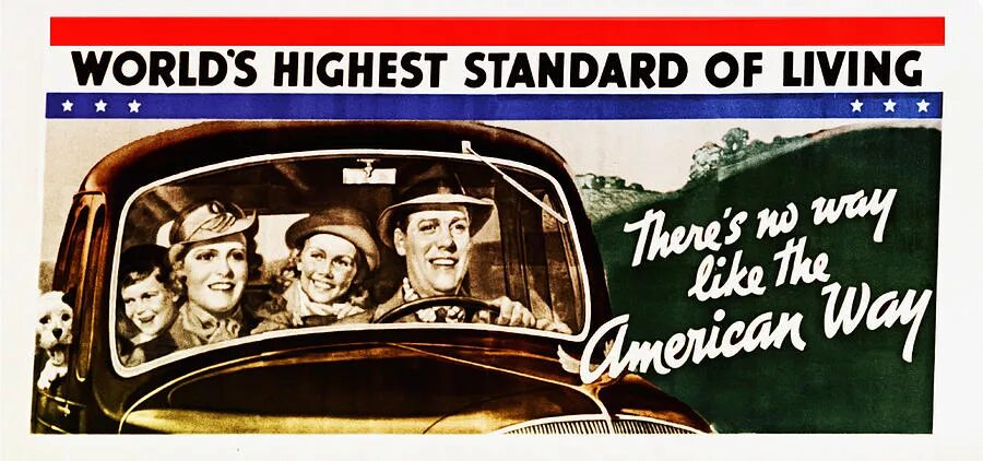And there is no way. Американская мечта плакат. american way. америка 1950 американская мечта. american way of life.