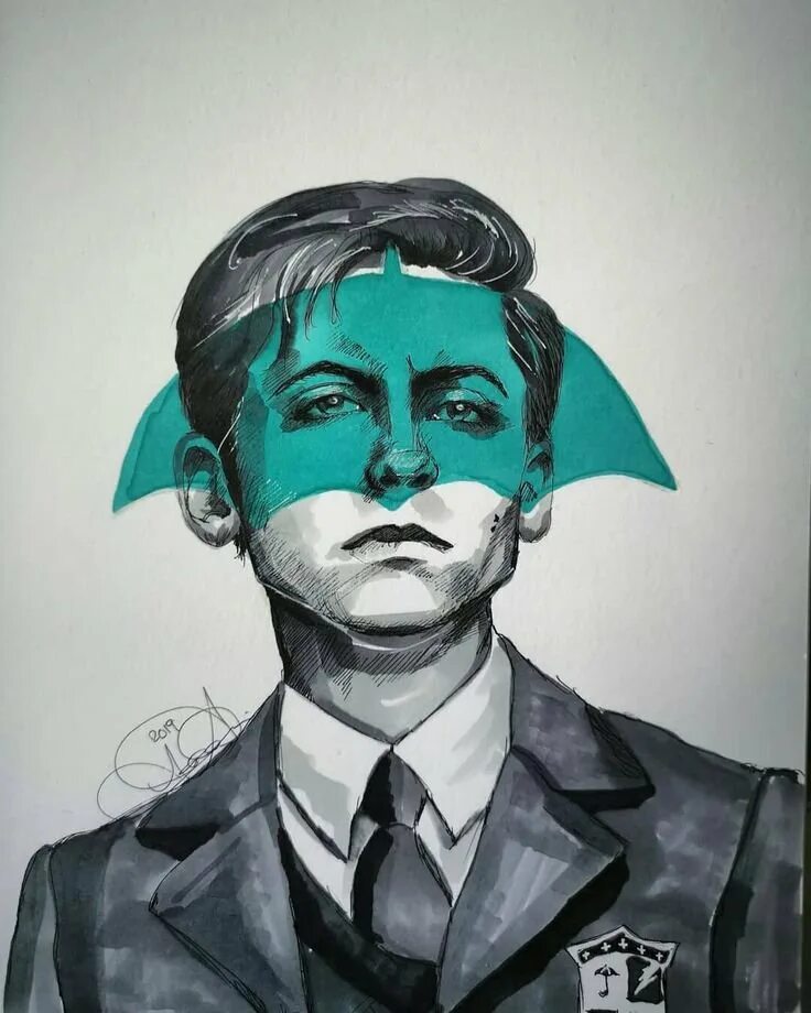 Пятый портрет. Эйдан галлахер академия амбрелла портрет. портрет рисунок эйдана галлахера. академия амбрелла арт. пятый академия амбрелла арт.