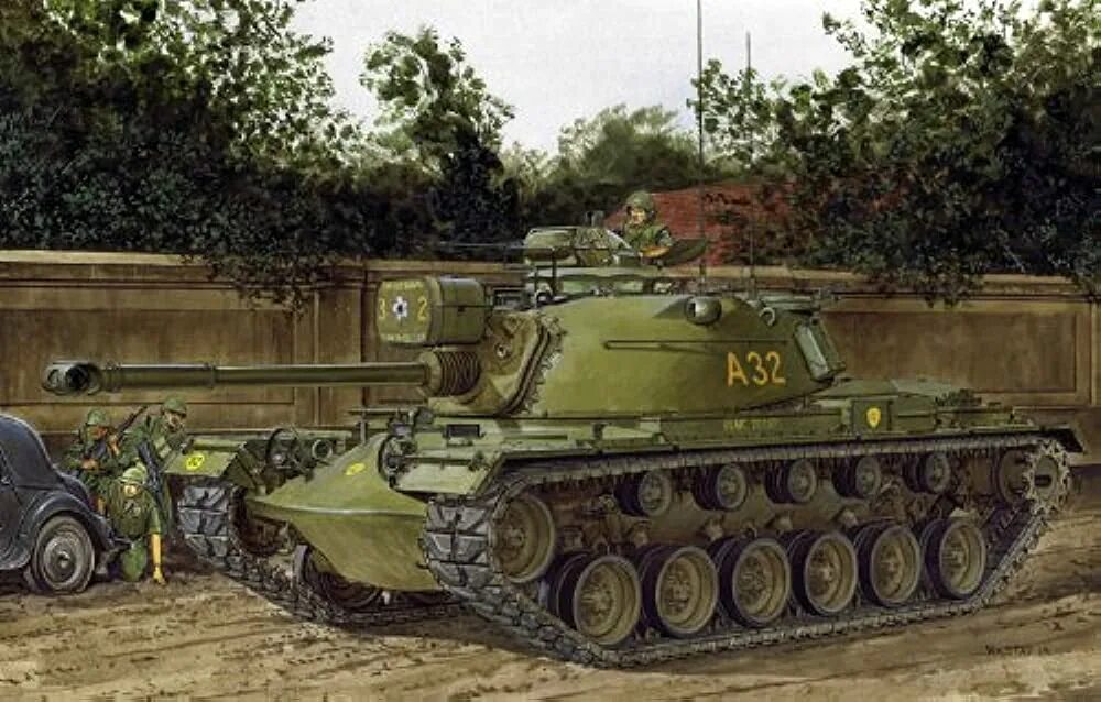 М 60 1 35. M48 Patton III. M48 Patton арт. Танк м48 Паттон. M48, Patton III арт.