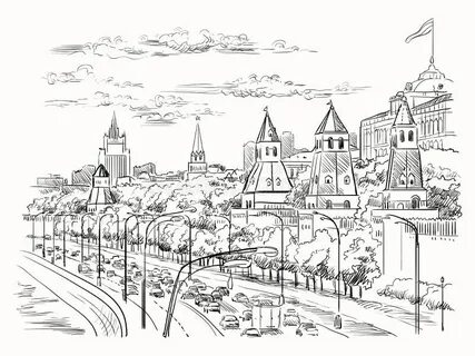 Рисуем старую москву
