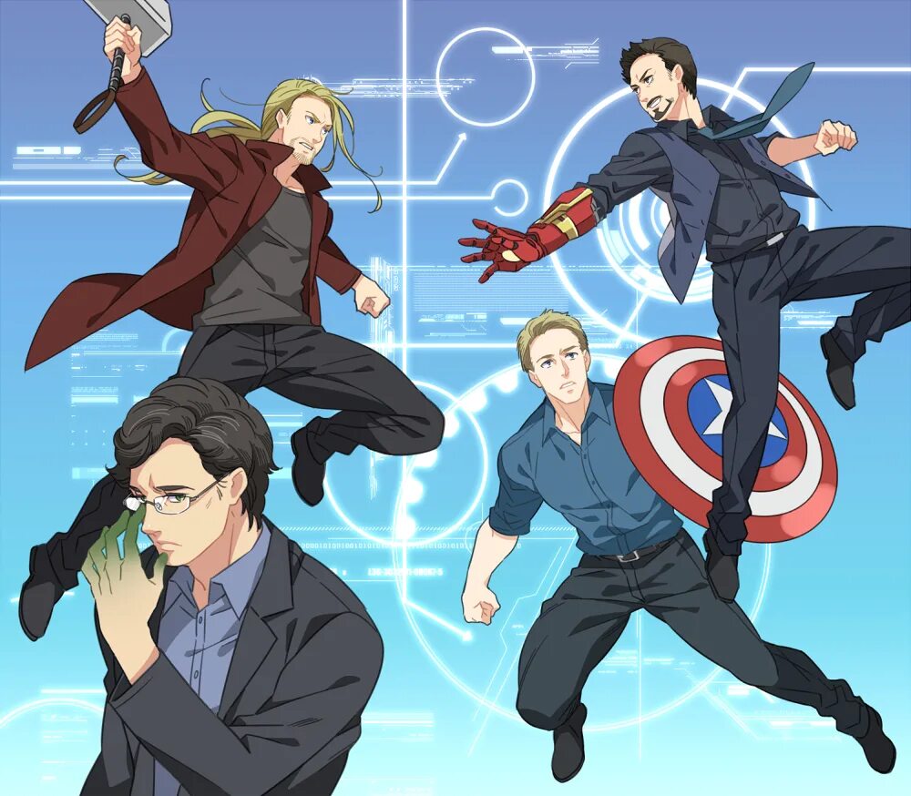 Токийские мстители арт. Аниме марвел мстители. тони старк аниме. marvel avengers тони старк брюс. мстители аниме тони старк.