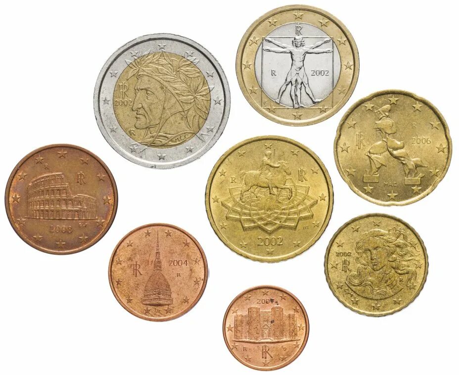 Сколько стоят монеты евро. Евро Италия. Монеты евро Италии. Итальянский евро монета. Хорватские евро монеты.