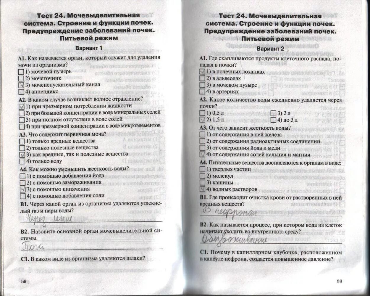 Контрольно-измерительные материалы по биологии 8 класс Богданов. Биология 8 класс контрольно-измерительные материалы Богданов тест 8.