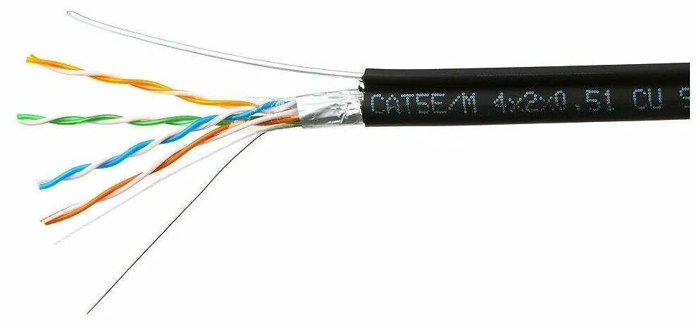 Outdoor cable utp cat5e double jacket pe+pvc. 5e 4x2x0,51. 5e 2x2x0,51. Витая пара ftp 5e уличная. 5e 4x2x0,51.