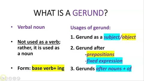 Buy gerund
