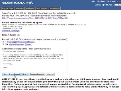 Emailing spam email addresses
